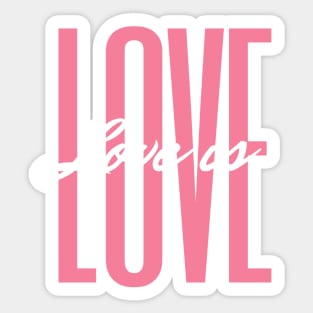 Love is love - Dark Sticker